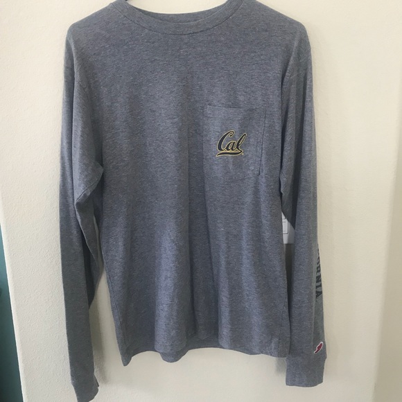 Original League Tops - UC BERKELEY CAL GRAY LONG SLEEVE COLLEGIATE WEAR S